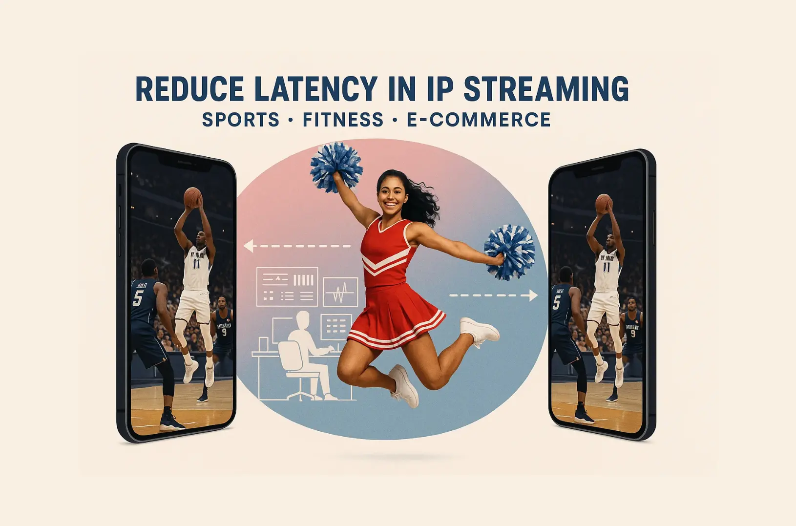 How to Dramatically Reduce Latency in IP Streaming for Sports, Fitness, and E-commerce